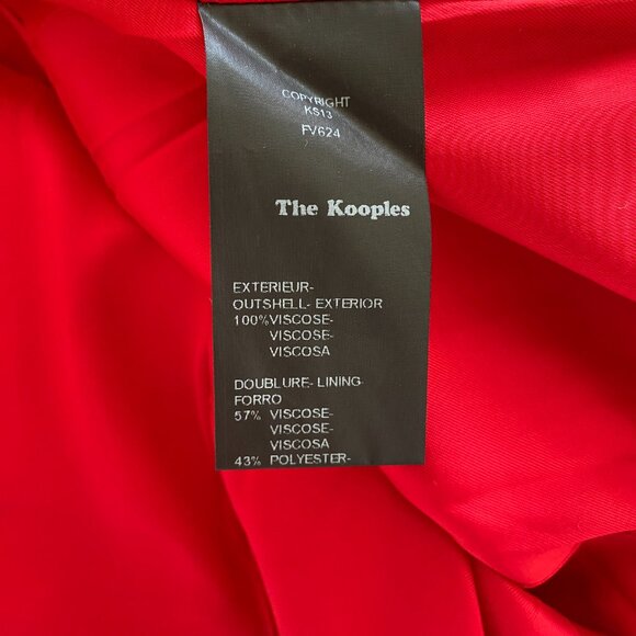 The Kooples Crepe Red Blazer - Picture 5 of 9